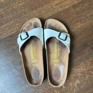 Women's Birkenstocks - Madrid style - Natural Leather Patent